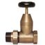 1-1/4" NPT Windsor Full Bore Gate Valve for Steam & Hydronic Systems (Natural Brass)