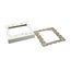 Double-Gang Flush Type Extention Adapter Fitting (White)