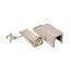 Entrance End Fitting for Series 800 Raceways (White)