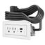 2 Outlet Radiant White Furniture Power Center Basic Power Unit (10 Ft. Cord)