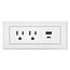 2 Outlet Radiant White Furniture Power Center Basic Power Unit (10 Ft. Cord)
