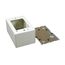 Single-Gang Extra Deep Switch & Receptacle Device Box Fitting (Ivory)