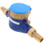 3/4" NPT Multi-Jet Brass Water Meter, Max. 30 GPM