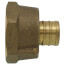 3/4" PEX x 1" FIP Brass Water Meter Coupling w/ Washer (Lead Free)