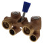 Washing Machine Valve, Solder End Bronze w/ Lever
