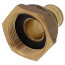1" Expansion PEX X 1-1/4" FIP Brass Water Meter Coupling (Lead Free)