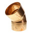 3-1/2" Copper 45° Elbow
