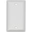 1-Gang Weatherproof Blank Cover w/ Gasket (Brushed Aluminum)
