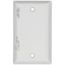 1-Gang Weatherproof Blank Cover w/ Gasket (Brushed Aluminum)