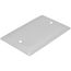 1-Gang Weatherproof Blank Cover w/ Gasket (Brushed Aluminum)