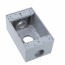 1-Gang, 3/4", 3 Holes Weatherproof Box (Gray)