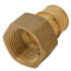 1" Expansion PEX x 1" NPT Female Adapter (Lead Free Brass)