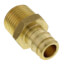 1/2" Expansion PEX x 1/2" NPT Male Adapter (Lead Free Brass)