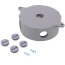 1/2", 5 Holes Round Die-Cast Aluminum Weatherproof Box (Gray)