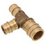 1" x 3/4" x 3/4" Expansion PEX Reducing Tee (Lead Free Brass)