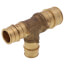 1" x 3/4" x 3/4" Expansion PEX Reducing Tee (Lead Free Brass)