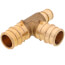 3/4" x 1/2" x 3/4" Expansion PEX Reducing Tee (Lead Free Brass)