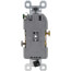 Weather-Resistant Commercial Grade Duplex Receptacle, 2P, 20A, NEMA 5-20R - White (125V)
