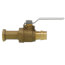 3/4" PEX x 1" NPSM ProPEX Straight Water Service Meter Valve (Lead Free Brass)