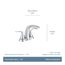 Darcy 2 Handle Low Arc Bathroom Faucet , WS84550 (Chrome)