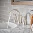 Oxby Spot Resist Brushed Nickel 2 Handle High Arc Bathroom Faucet, WS84661SRN