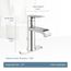Single Handle Centerset Bathroom Sink Faucet In, WS84760 (Chrome)