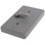Single Gang Weatherproof Heavy-Duty Vertical Toggle Cover (Gray)