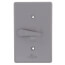 Single Gang Weatherproof Heavy-Duty Vertical Toggle Cover (Gray)