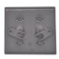 Double Gang Weatherproof Heavy-Duty Toggle Switch Cover (Gray)
