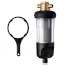 50 Micron Reusable Whole House Spin Down Sediment Water Filter w/ Flushable Prefilter Filtration, 1" MNPT, 3/4" FNPT (25 GPM)