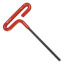 6" Long Gripped T Handle Keys Set, 8 Sizes (3/32" - 1/4")