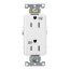Decora Weather and Tamper Resistant Heavy Duty Duplex Receptacle Outlet, NEMA 5-15R - White (20A, 125V)
