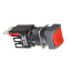 Harmony Red Square Flush Complete Pushbutton