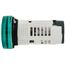 Harmony XB7 Monolithic Pilot Light w/ Integral LED - Green (110-120 VAC)