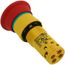Harmony XB7 Monolithic Emergency Stop, Mushroom Shape, Latching Push Pull, 1 NO + 1 NC - Red