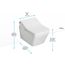 CWT4494049CMFG#MS Washlet + Sp Wall Hung Square Shape Toilet w/ Sx Bidet Seat & Duofit In Wall 1.28 & 0.9 GPF Dual Flush Tank System (Matte Silver)