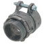 1" Zinc Straight Squeeze Connector