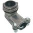 3/8" Non-Insulated 90-Degree Zinc 2-Screw Clamp Connector