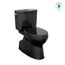 MS474124CUF#51 Vespin II 1.0 GPF 2-Piece Elongated 1.0 GPF Universal Height Toilet w/ SS124 Softclose Seat, Washlet+ Ready (Ebony)