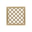 4" x 4" Criss-Cross Pattern Decorative Plate for X 4, XD 4, XDB 4 (Satin Bronze)