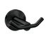 Arlys Matte Black Double Robe Hook