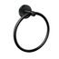 Arlys Matte Black Towel Ring, Y5785BL