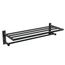 Arlys Matte Black Towel Shelf, Y5794BL