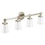 Flara Four Globe Bath Light (Polished nickel), YB0364NL