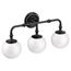 Colinet Three Globe Bath Light (Matte black), YB0563BL