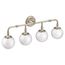 Colinet Four Globe Bath Light (Brushed nickel), YB0564BN
