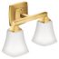 Voss Two Globe Bath Light, YB5162BG (Brushed Gold)
