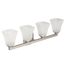 Voss 4-Globe Bath Light (Brushed Nickel), YB5164BN