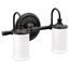 Belfield Two Globe Bath Light (Matte Black), YB6462BL