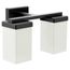 90 Degree 2 Globe Bath Light, YB8862BL (Matte Black)